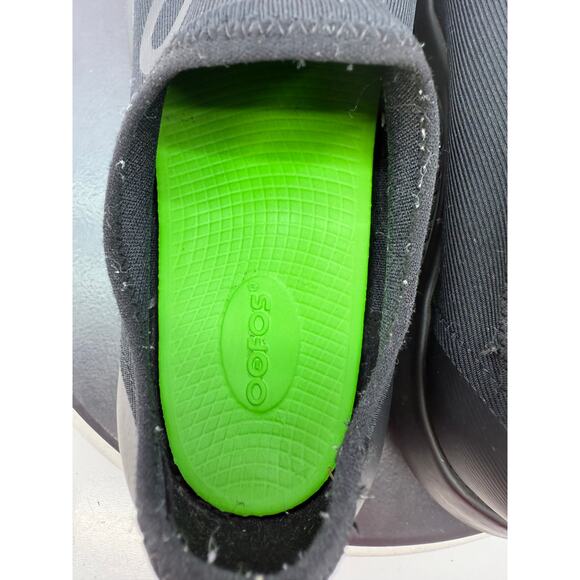 OOFOS OOmg EeZee Womens Sz 11 Black Recovery Comfort Slip On Shoes Lightweight - Picture 7 of 11